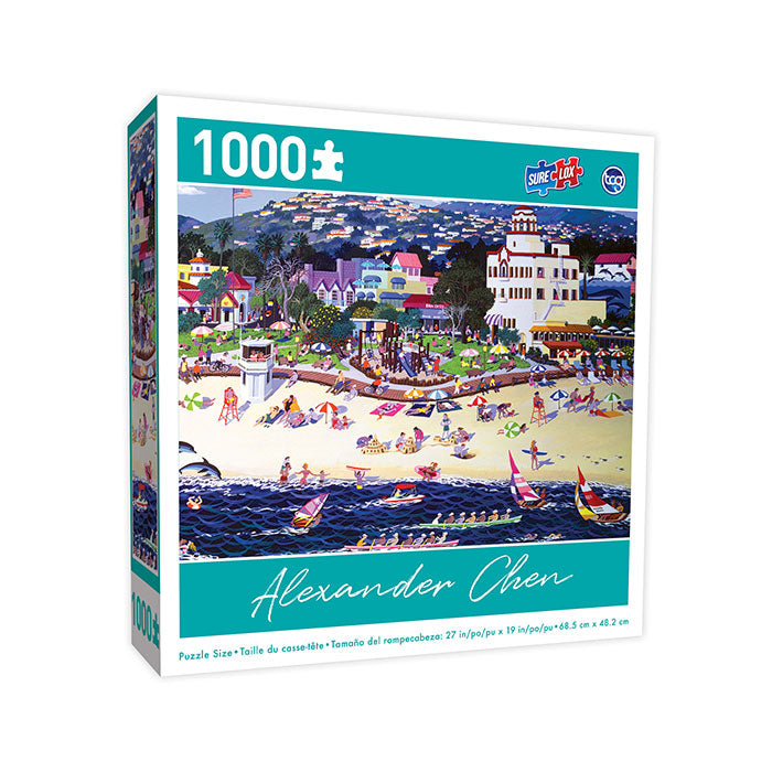 Sure Lox | 1000 Piece Alexander Chen Puzzle ~ Laguna Beach