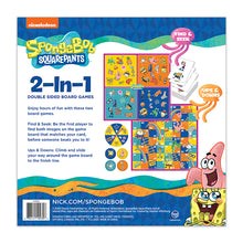 Charger l'image dans la galerie, Kids Games | SpongeBob SquarePants 2-In-1 Board Games