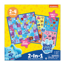 Load image into Gallery viewer, Kids Games | Blue's Clues 2-In-1 Board Games