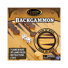Load image into Gallery viewer, Classic Games | Solid Wood Backgammon