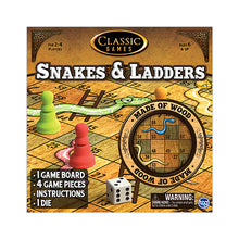 Load image into Gallery viewer, Classic Games | Solid Wood Snakes &amp; Ladders
