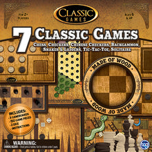 Load image into Gallery viewer, Classic Games | 7-In-1 Solid Wood Classic Games