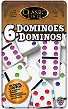 Load image into Gallery viewer, Classic Games | Double 6 Dominoes Tin