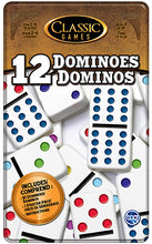 Load image into Gallery viewer, Classic Games | Double 12 Dominoes Tin