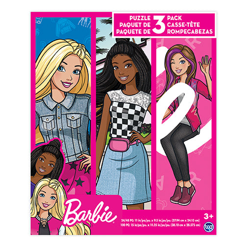 Sure Lox Kids | Barbie 3-In-1 Puzzles