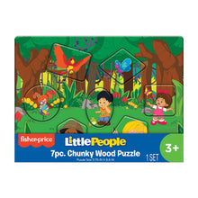 Load image into Gallery viewer, Wood Activities | Fisher Price Little People 7 Piece Chunky Wood Puzzle
