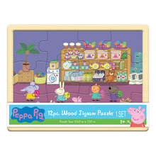Load image into Gallery viewer, Wood Activities | Peppa Pig 12 Piece Wood Jigsaw Puzzle