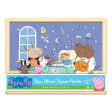 Load image into Gallery viewer, Wood Activities | Peppa Pig 12 Piece Wood Jigsaw Puzzle