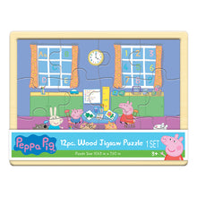 Load image into Gallery viewer, Wood Activities | Peppa Pig 12 Piece Wood Jigsaw Puzzle