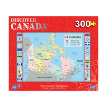 Load image into Gallery viewer, Sure Lox | 300 Piece Map of Canada Discover Puzzle Collection
