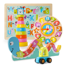 Load image into Gallery viewer, 5 WOODEN TOY GIFT SET