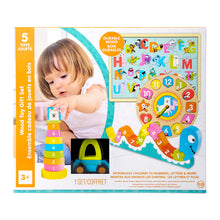 Load image into Gallery viewer, 5 WOODEN TOY GIFT SET