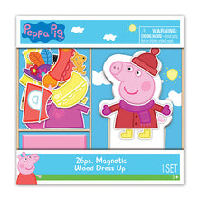 Load image into Gallery viewer, Wood Activities | Peppa Pig 26 Piece Magnetic Wood Dress Up