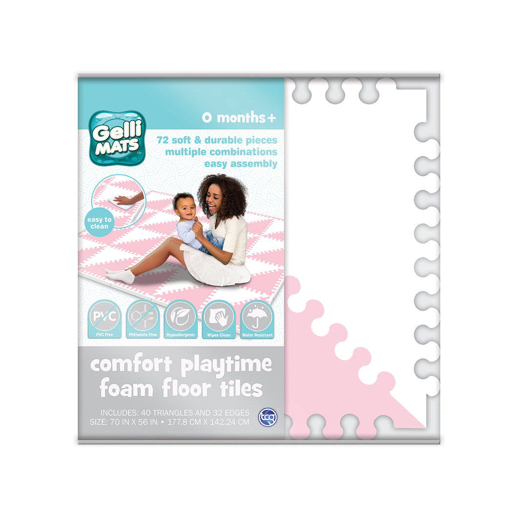 Gelli Mats | Neutral Pinks Comfort Playtime Foam 72PC Gelli Mat