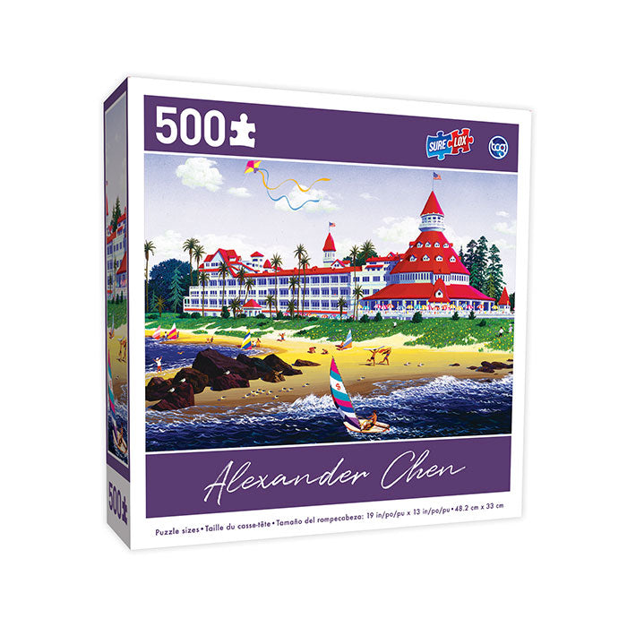Sure Lox | 500 Piece Alexander Chen Puzzle ~ Del Coronado Hotel
