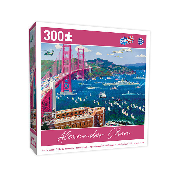 Sure Lox | 300 Piece Alexander Chen Puzzle  - Golden Gate