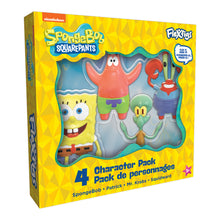 Load image into Gallery viewer, FleXfigs | SpongeBob Squarepants ~ Posable Flexible Figures 4-Packs
