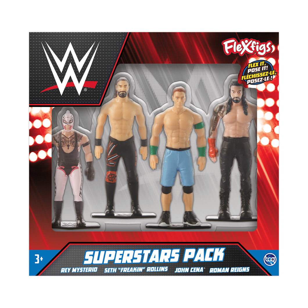 FleXfigs | WWE Superstars ~ Posable Flexible Figures 4-Pack
