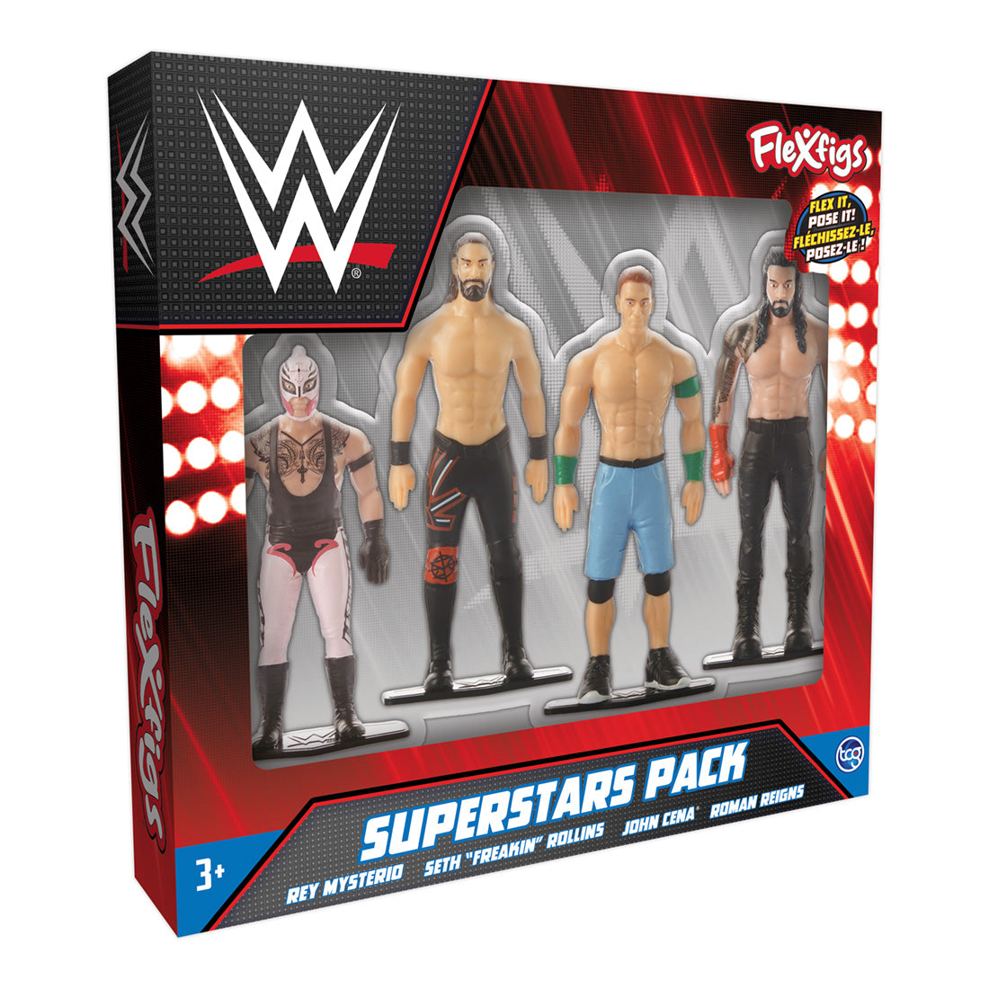 FleXfigs | WWE Superstars ~ Posable Flexible Figures 4-Pack – TCG TOYS