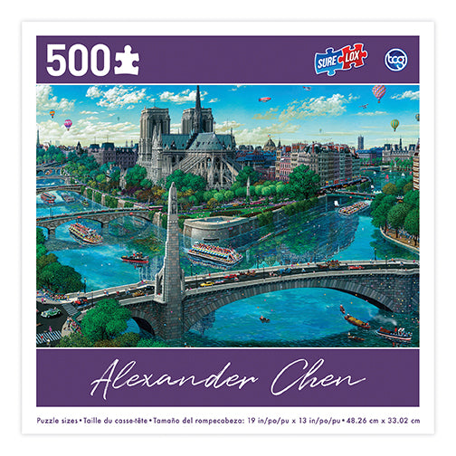 Sure Lox | 500 Piece Alexander Chen Puzzle - Notre Dame