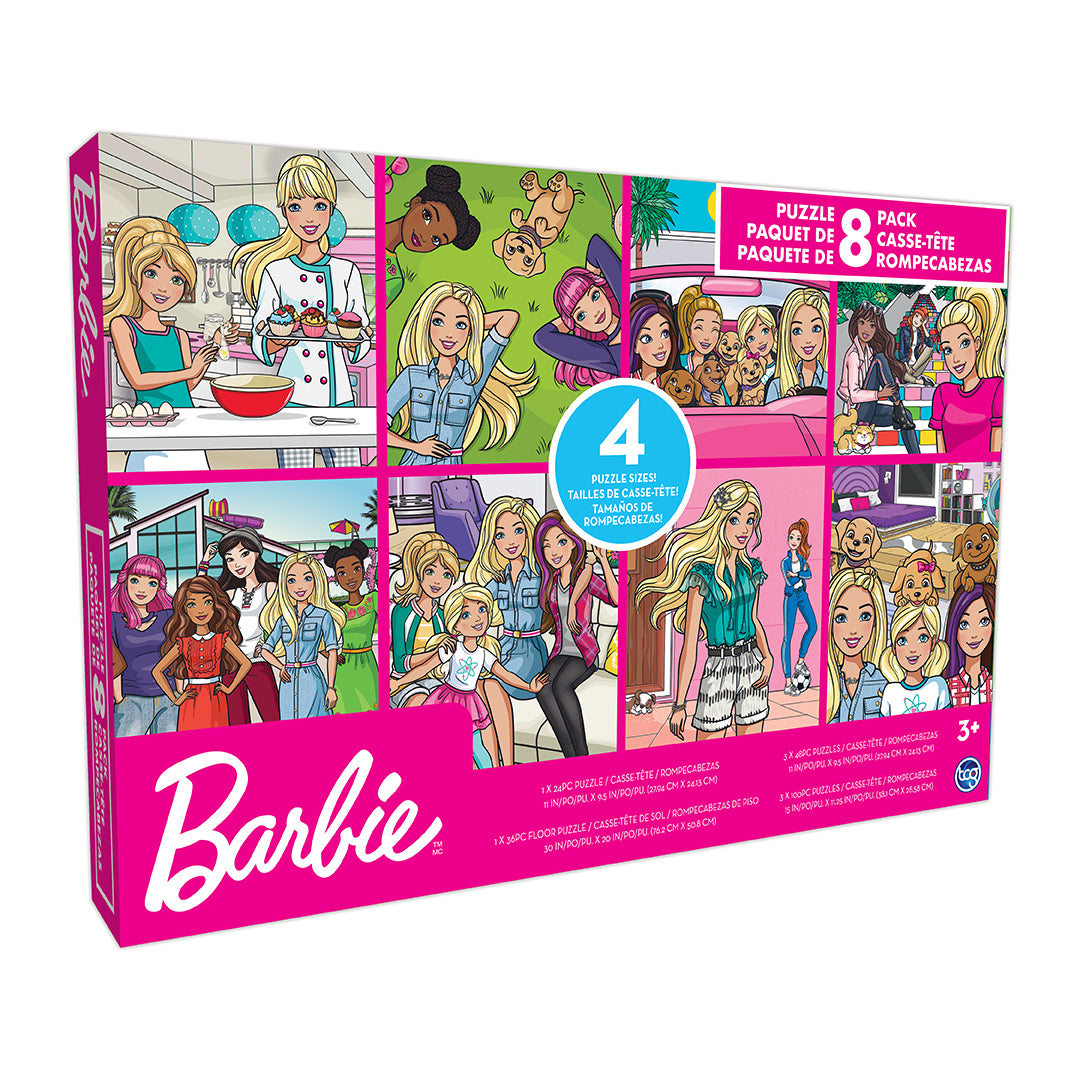 Sure Lox Kids Barbie 8 Pack Puzzles TCG TOYS
