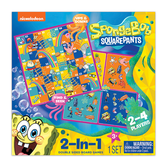 Kids Games SpongeBob SquarePants 2In1 Board Games TCG TOYS
