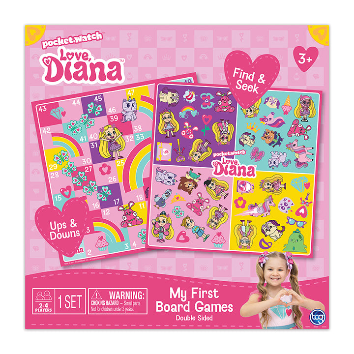 Kids Games | Love Diana 2-In-1 Board Games