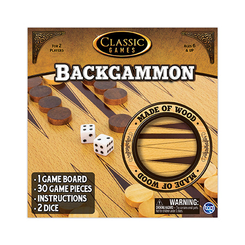 Classic Games | Solid Wood Backgammon