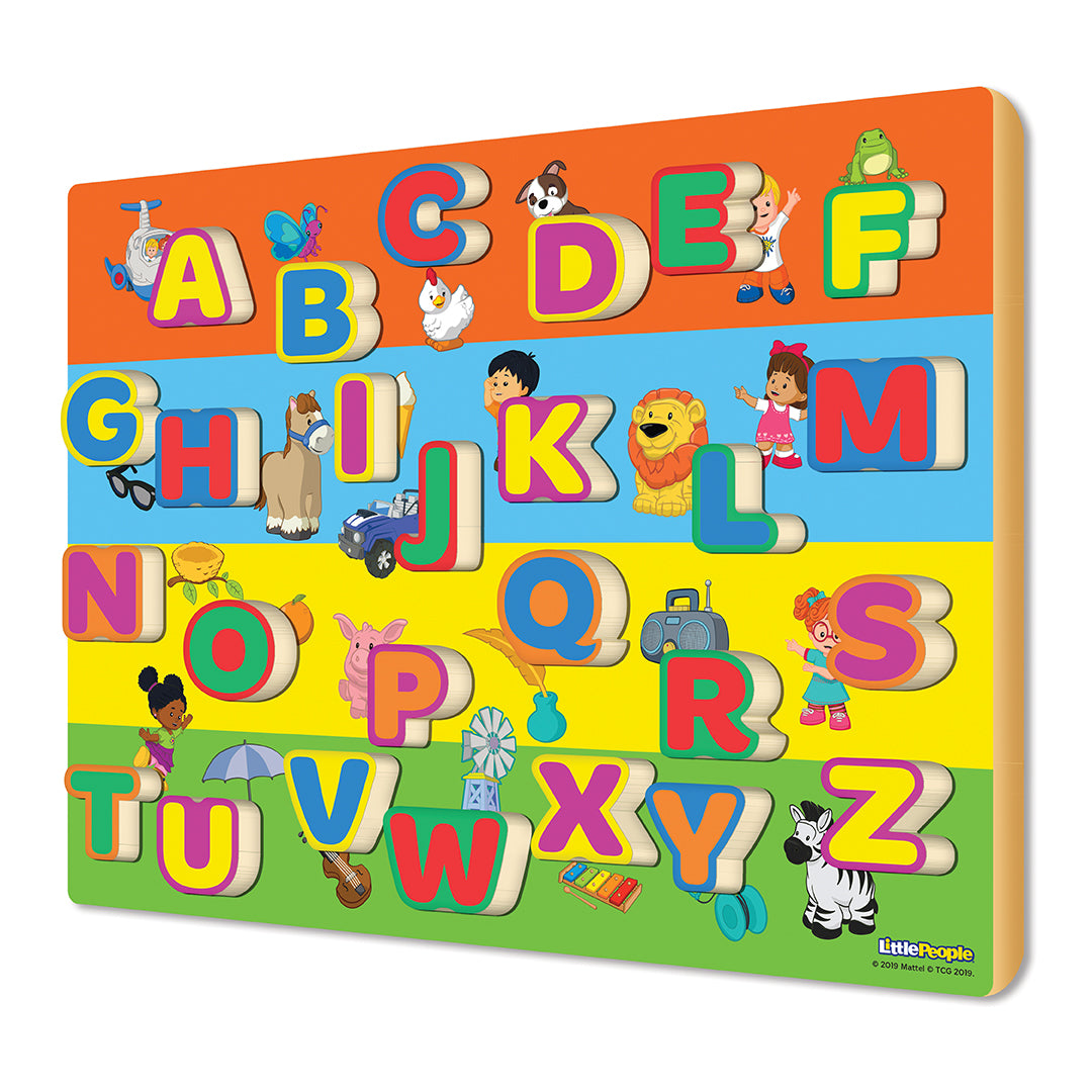 Wood Activities Fisher Price Little People 26 Piece Chunky ABC Wood TCG TOYS