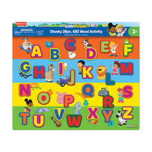 Load image into Gallery viewer, Wood Activities | Fisher Price Little People 26 Piece Chunky ABC Wood Puzzle
