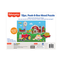 Load image into Gallery viewer, Wood Activities | Fisher Price Little People 12 Piece Peek a Boo Wood Puzzle
