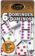 Load image into Gallery viewer, Classic Games | Double 6 Dominoes Tin
