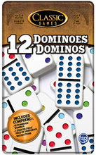 Load image into Gallery viewer, Classic Games | Double 12 Dominoes Tin
