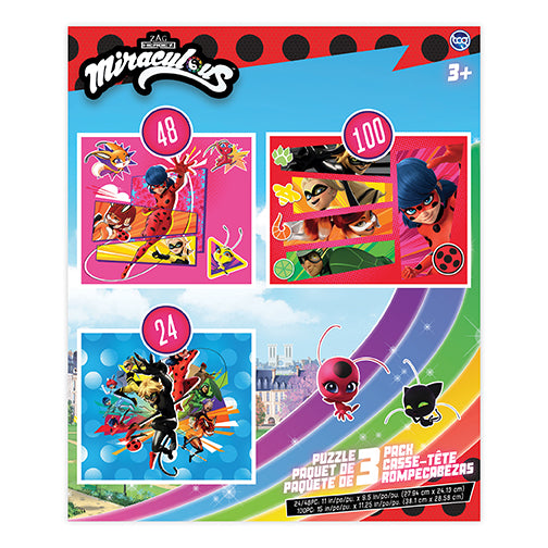 Sure Lox Kids | Miraculous 3-In-1 Puzzles