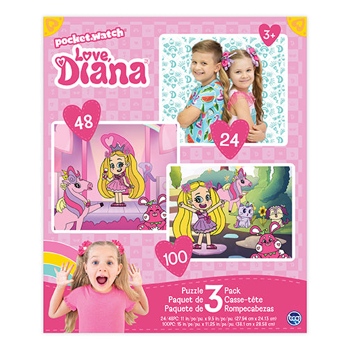 Sure Lox Kids | Love Diana 3-In-1 Puzzles