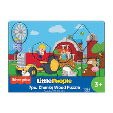 Charger l&#39;image dans la galerie, Wood Activities | Fisher Price Little People 7 Piece Chunky Wood Puzzle
