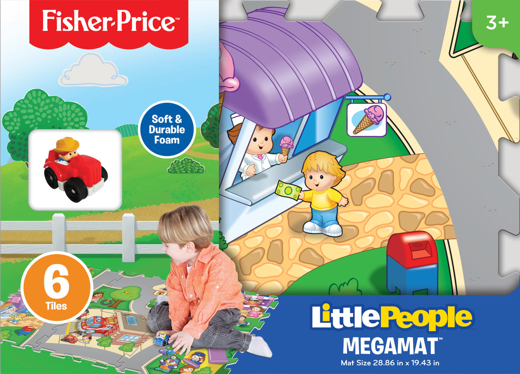 Megamat | Fisher Price Little People 6 Piece  Tile Megamat