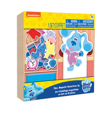 Load image into Gallery viewer, Wood Activities | Blue&#39;s Clues 26 Piece Magnetic Wood Dress Up
