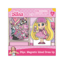 Load image into Gallery viewer, Wood Activities | Love Diana 26 Piece Magnetic Wood Dress Up
