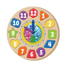 Load image into Gallery viewer, Wood Activities | Blue&#39;s Clues Shape Sorter Wood Clock
