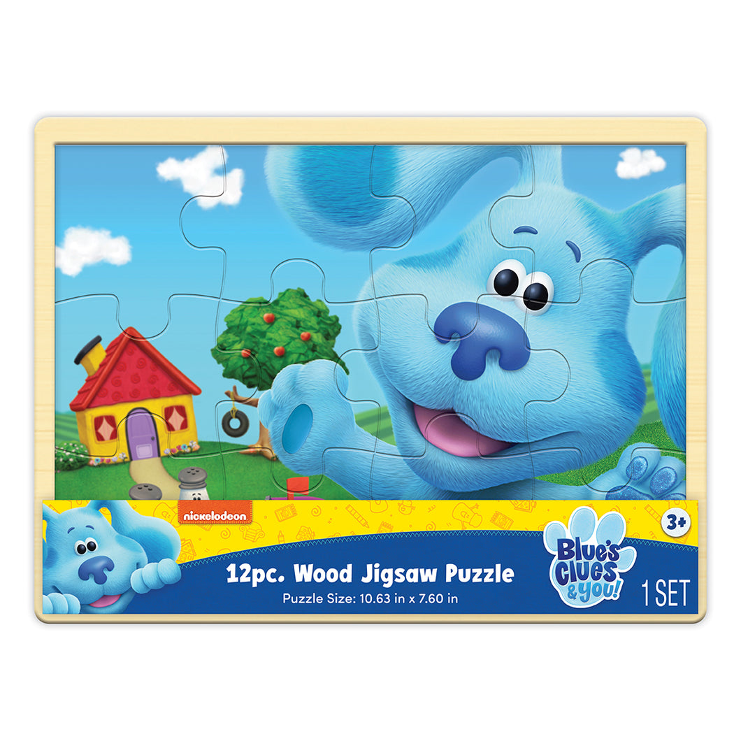 Wood Activities |  Blue's Clues 12 Piece Wood Jigsaw Puzzle