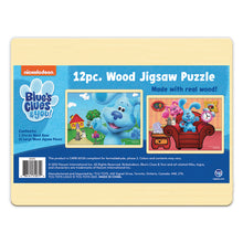 Load image into Gallery viewer, Wood Activities |  Blue&#39;s Clues 12 Piece Wood Jigsaw Puzzle
