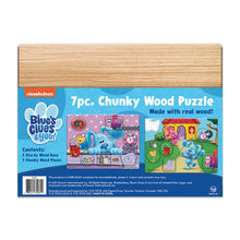 Load image into Gallery viewer, Wood Activities | Blue&#39;s Clues 7 Piece Chunky Wood Puzzle
