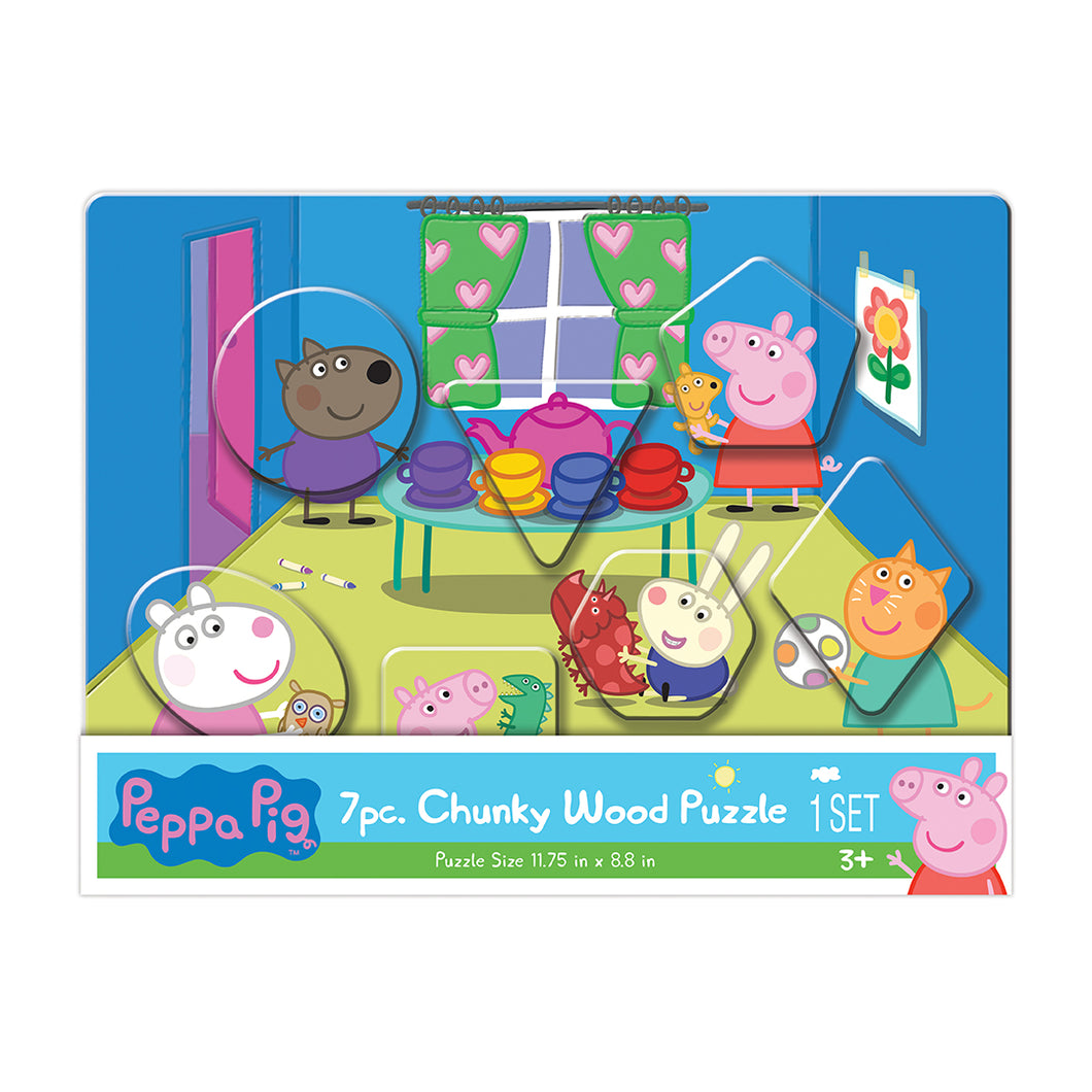 Wood Activities | Peppa Pig 7 Piece Chunky Wood Puzzle