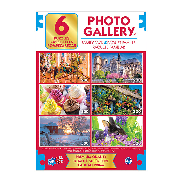 Sure Lox | 6-In-1  Photo Gallery Assortment Puzzle
