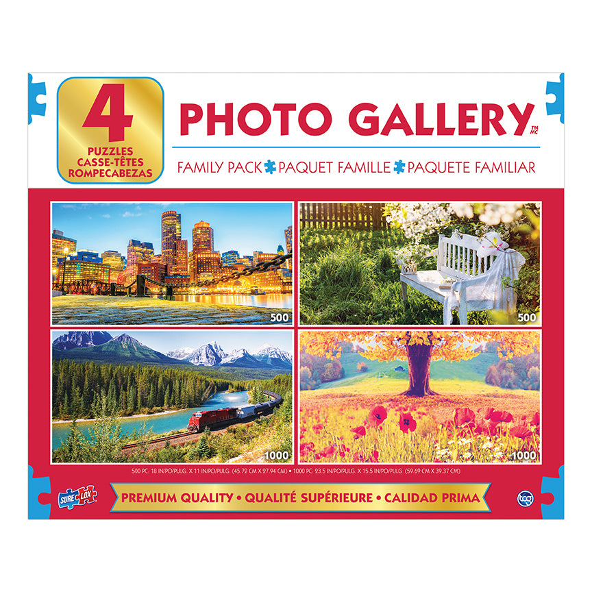 Sure Lox | 4-In-1 Photo Gallery Assortment Puzzle