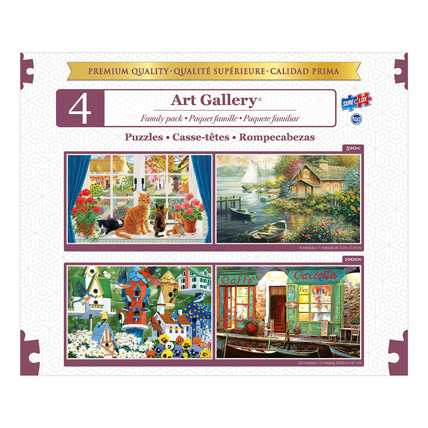Sure Lox | 4-In-1 Art Gallery Assortment Puzzle