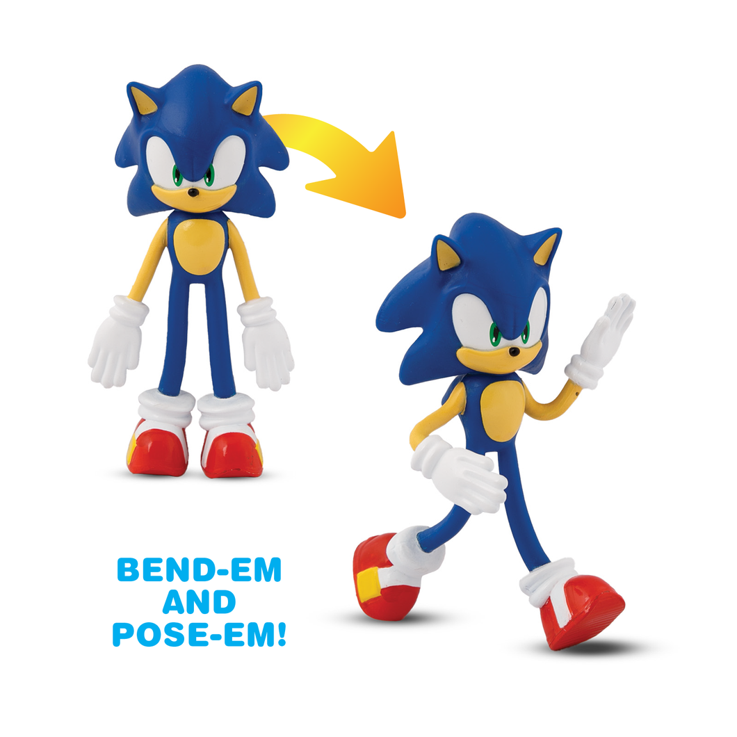 FleXfigs | Sonic The Hedgehog ~ Posable Flexible Figures 4-Packs
