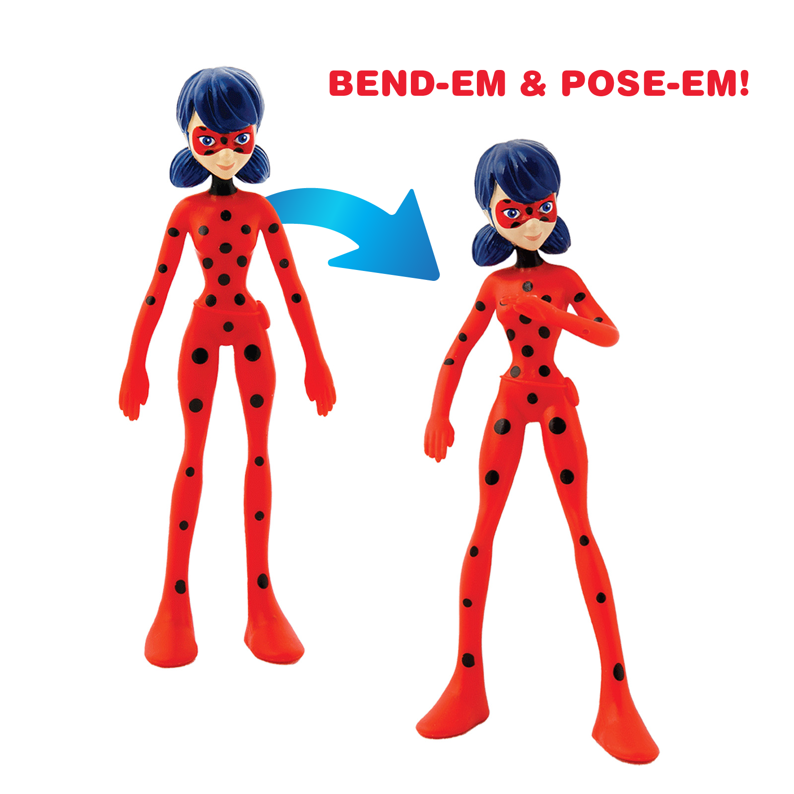 Bend-Ems  Miraculous ~ Posable Bendable Figures 4-Packs – TCG TOYS
