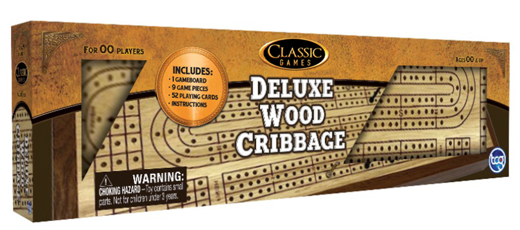 Classic Games | Deluxe Wood Cribbage